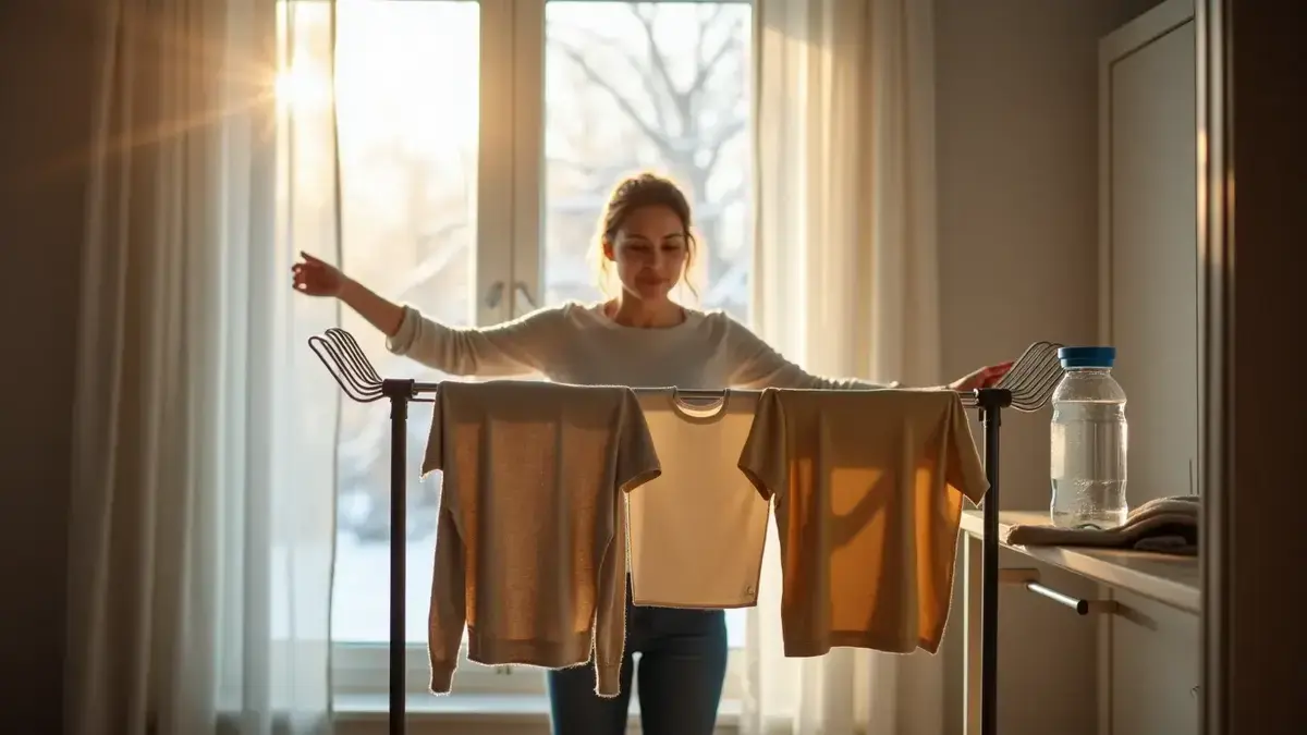 Vergessen Sie den Wäschetrockner und sparen Sie Geld, der Flaschen-Trick sorgt dafür, dass die Wäsche im Winter schneller trocknet